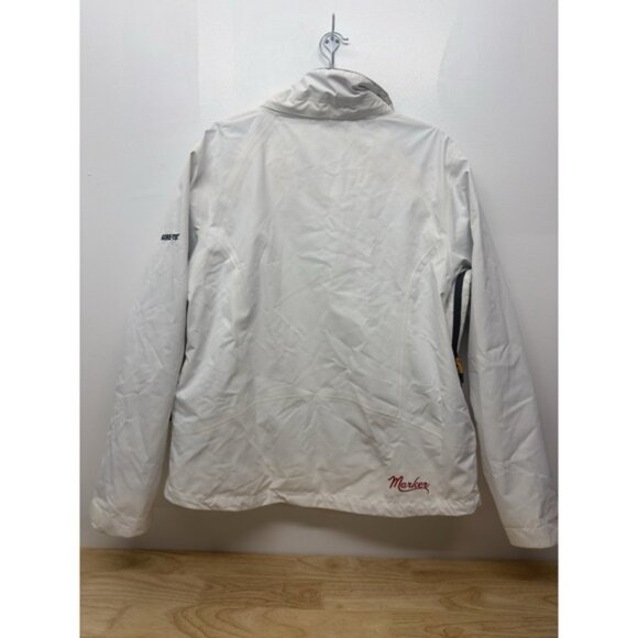 Marker White Hooded Winter Gore-Tex Snowboarding Ski Jacket Womens 14 #45 - Picture 5 of 16